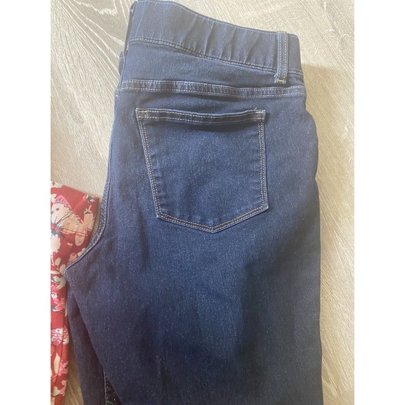 Ladies clothing lot jeans sz 12 pants 3 pr skinny legging Large Lee Faded Glory - Picture 4 of 8